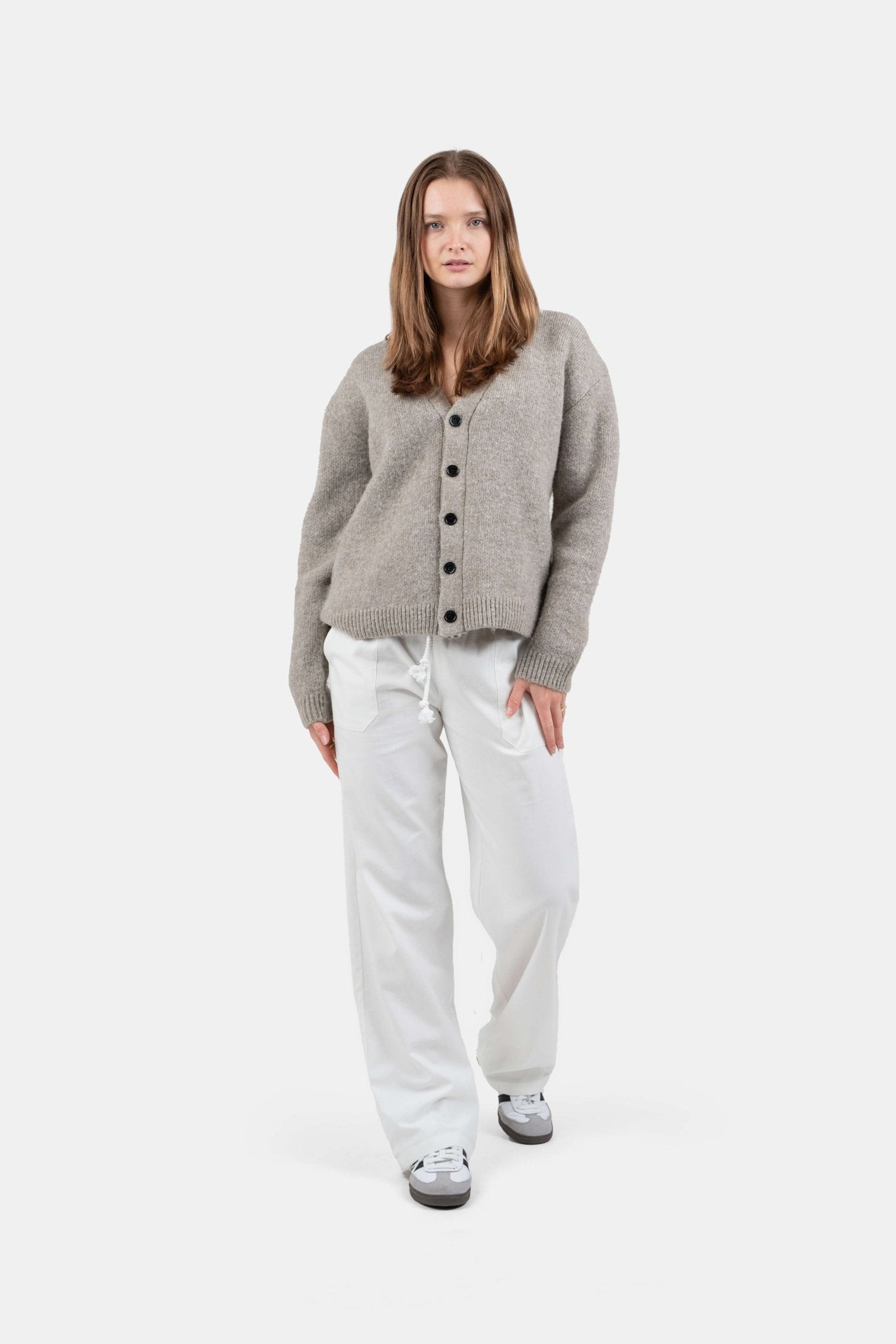 Heavyweight Hørbukser Lavtaljede Hvid | Skagen-clothing.dk